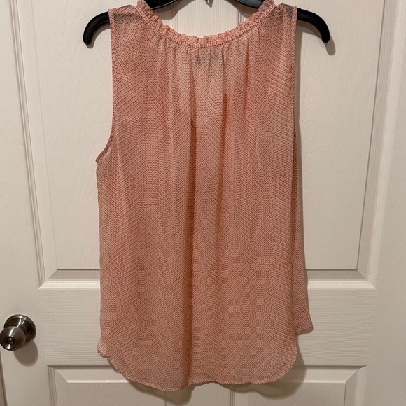 Liz Claiborne Coral Sleeveless Blouse - Picture 3 of 3